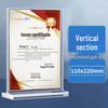 Акриловая магнитная настольная табличка Lijiu Hong формата А4, Т-образная, вертикальная