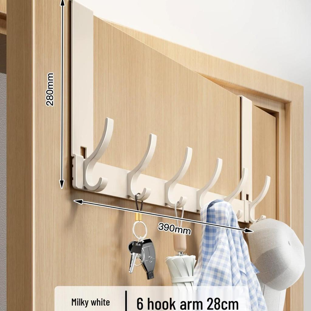 Over-the-Door No-Drill Coat Rack & Clothes Hook