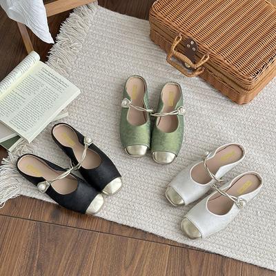 Туфли-лодочки Xiaoxiang с квадратным носком на плоской подошве женские туфли весенние с мелким вырезом на мягкой подошве Мэри Джейн вечерние туфли