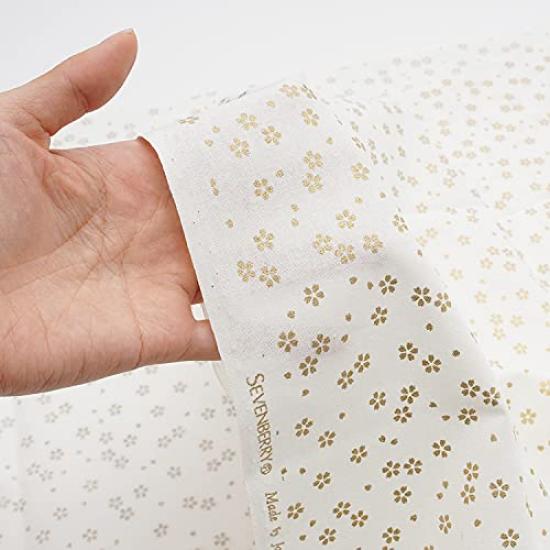 Raw Wool Cut 110cm X Japanese Approximately 110cm X Purple Cloth, 50cm, Pattern, Japanese-style Print, Gold, 3-132, 50cm, 3.