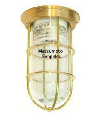 Matsumoto Marine Electric Морской светильник, серия палубных светильников, №. 1 Дека, Золотой, 1-DK-G [Лампа продается отдельно] [Для использования в помещении и на улице]