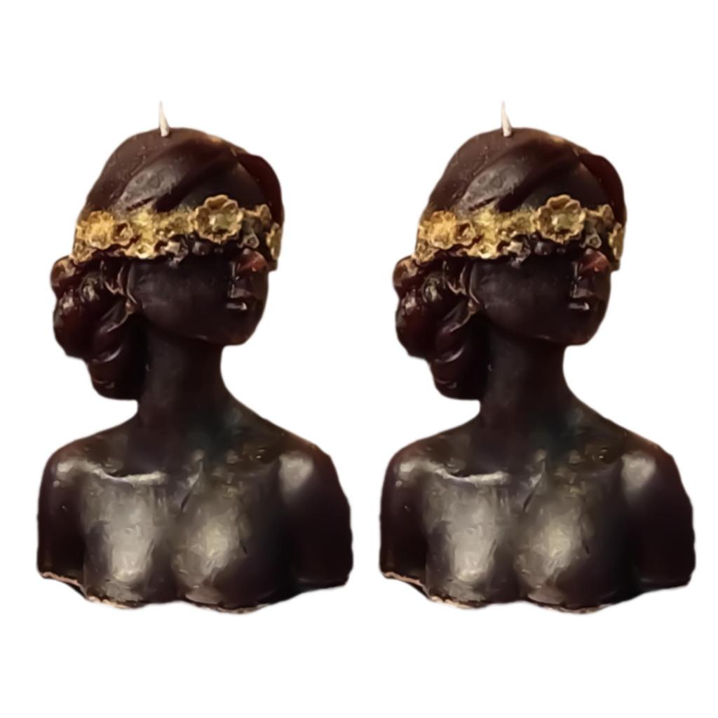 Blind Folded Fortuna Figure Candle Hecate Jyotish Mystic Mall Decorative Soy Blend Wax Candle