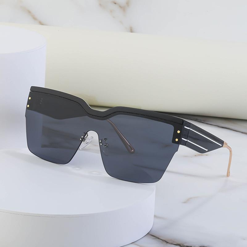 Солнцезащитные очки в полуоправе, цельные, женские, солнцезащитные очки Tide с большой оправой и покрытием Five-Star, цветные, мужские очки