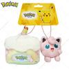 Оригинальные плюшевые игрушки-брелоки Pokemon Гэнгар Спригатито Пикачу Каваи Роулет Пиплуп Джиглипафф Мягкие куклы-плюш Подвески