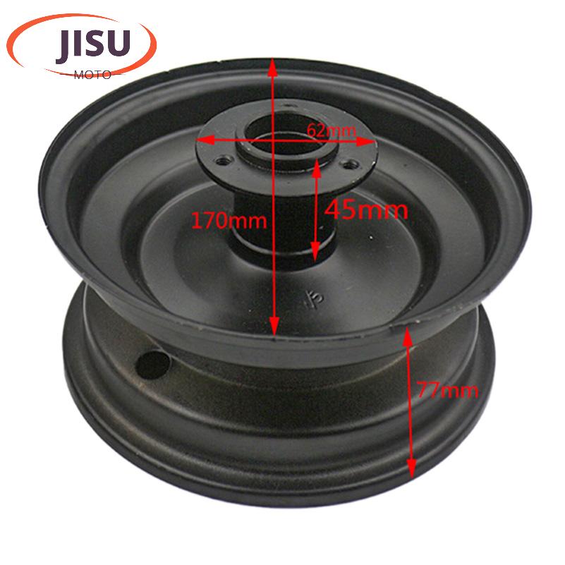 6 inch Front/Rear rims for ATV karting Scooter Lawn mower 13X5.0-6 13X6.50-6 145/70-6 tires wheels parts