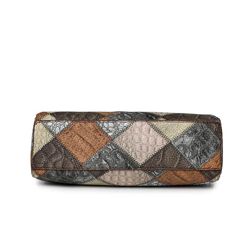 Маленькая сумка через плечо для женщин среднего и пожилого возраста, зимняя новая модная женская сумка через плечо из мягкой кожи с диагональным плетением 2024 года