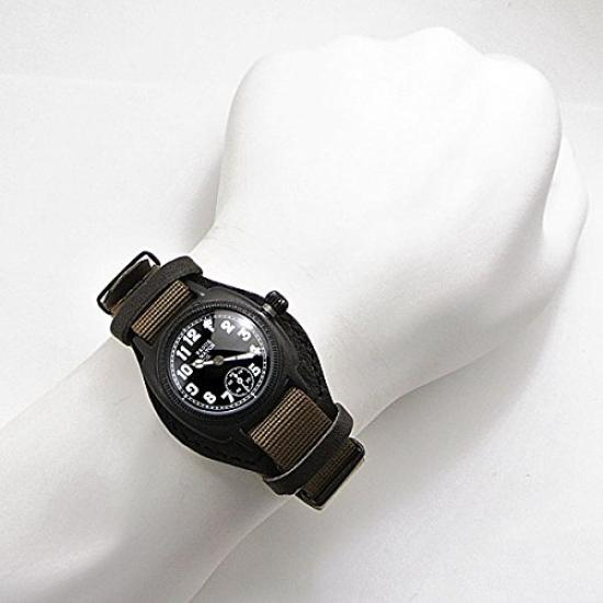 Varg Watch Company COUSSIN COAL MIL Наручные часы с кожаным ремешком GUIDI ROSELLINI и основанием, Коричневые, CO-L-007-09BK