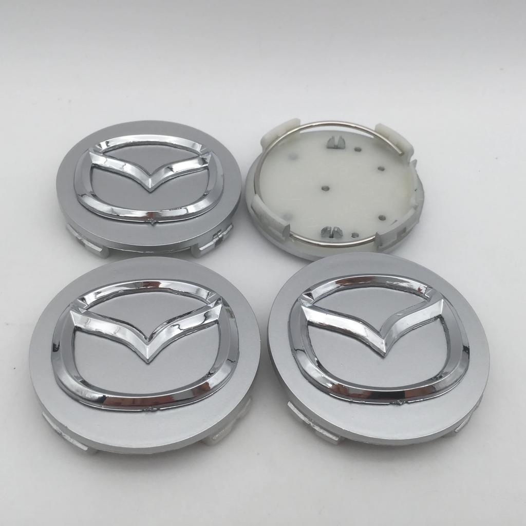20pcs 3D for Mazda 56mm Car emblem Wheel hub Center Cap Badge covers sticker Decal styling auto Accessories k1