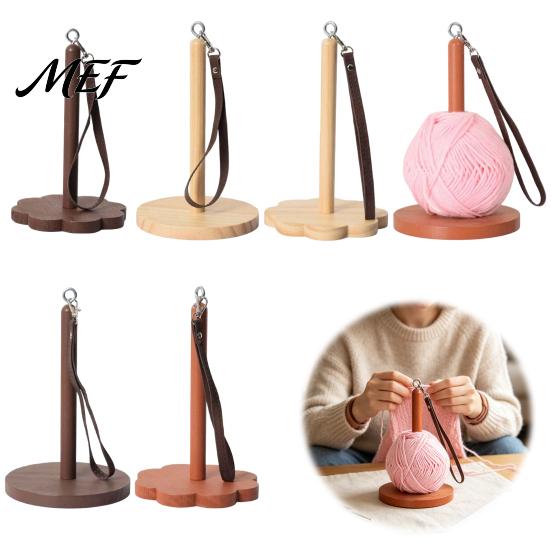 Crochet Yarn Helper Wooden Wrist Holder, Portable Smooth Rotation Dispenser, Knitting Accessory Hands Free Rack for And Crocheting Holder