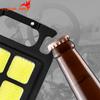 Портативные светодиодные фонарики, USB перезаряжаемый брелок COB, рабочие фонари, 3 режима, водонепроницаемая лампа, уличный магнитный мини-фонарик для кемпинга