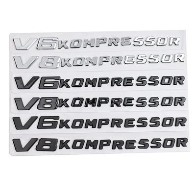 3D ABS наклейка на автомобиль V6 V8 KOMPRESSOR Word задний знак эмблема значок кузова автомобиля крыло задний багажник модернизированная версия аксессуары новый