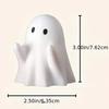 Милая статуэтка призрака в виде среднего пальца, маленькие страшные фигурки призраков, украшения для дома на Хэллоуин, полка для журнального столика