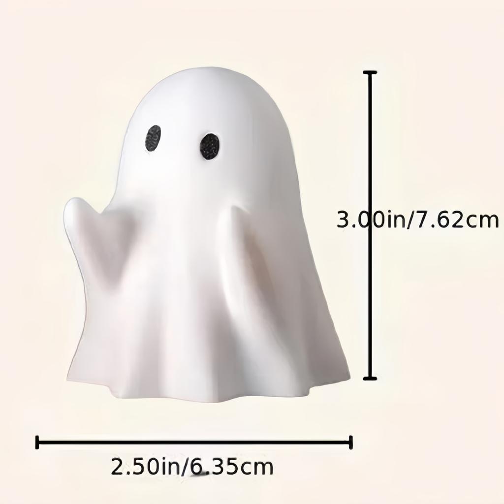 Милая статуэтка призрака в виде среднего пальца, маленькие страшные фигурки призраков, украшения для дома на Хэллоуин, полка для журнального столика