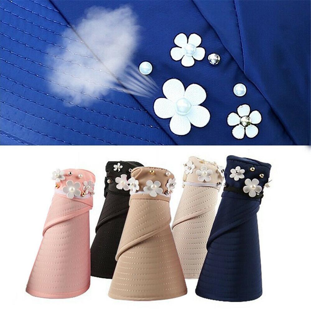 Vacation Summer Anti-UV Wide Brim Beach Cap Visor Caps Sun Hat Casual Hats