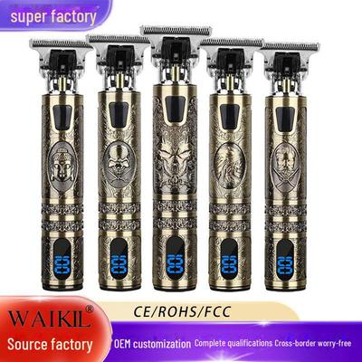 Универсальная электрическая машинка для стрижки волос T9 с зарядкой через USB для домашних салонов