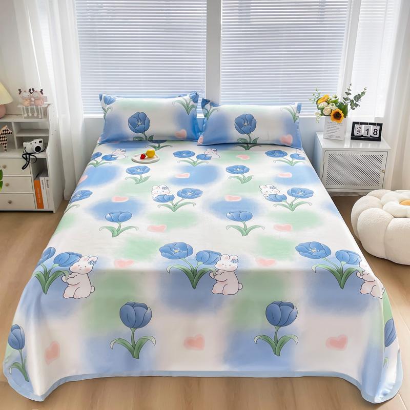 Охлаждающая плоская простыня с наволочкой, летние простыни, гладкое постельное белье, комплект постельного белья для дома, односпального размера или размера «queen-size», roupa de cama