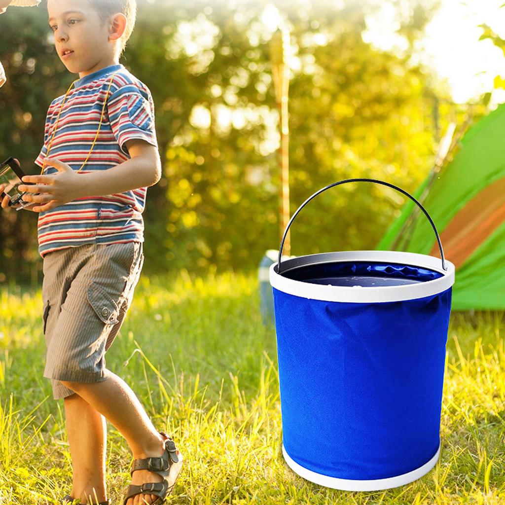 Многофункциональное портативное складное ведро для рыбалки на открытом воздухе, инструмент для чистки автомобиля, ведро