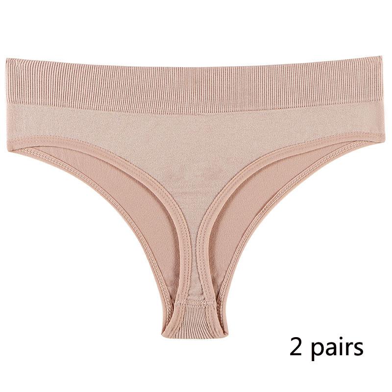 Спортивное нижнее белье для девочек, бесшовные сексуальные невидимые трусики со средней талией для девочек, однотонные удобные спортивные трусики с надписью «T» для женщин