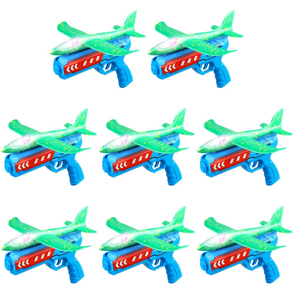 Игрушки для запуска самолетов Спорт на открытом воздухе Летающие игрушки Пенопластовая пусковая установка Катапульта Самолет Пистолет Катапульта Самолет Подарки на день рождения для мальчиков и девочек