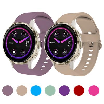 18 мм силиконовый ремешок для Garmin Venu 3S ремешок для бега цветной классический браслет с пряжкой для Forerunner 255S/265S оранжевый ремешок для часов