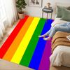 Rainbow Flag Living Room Nonslip Area Rug Soft Carpet For Bedroom Game Playroom Sofa Office Home Decor Doormat Christmas Gift C930746