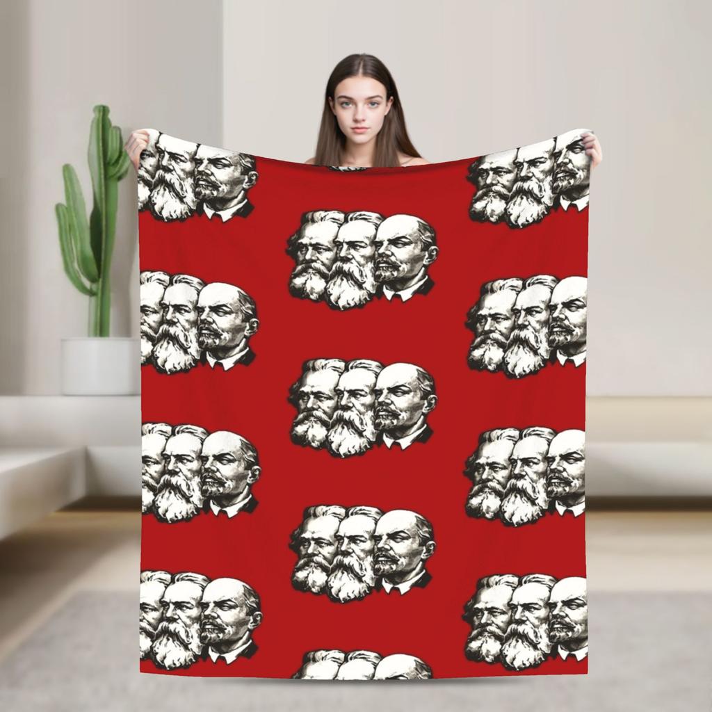Karl Marx Blanket Quality Super Warm Throw Blanket Winter Students Bedroom Novelty Bedspread