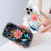 For OPPO A38 A18 A60 A58 A57s A96 Reno12 13 Realme C31 C30 Vivo V30 Y27s Y28 Y36 Y76 Colorful Flowers Design Soft Wave Ege Shockproof Case