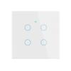 TUYA 1/2/3/4gang EU WiFi Smart Touch Switch Neutral Wire/No Neutral Wire Required Wall Touch Switch Work With Alexa Google Home