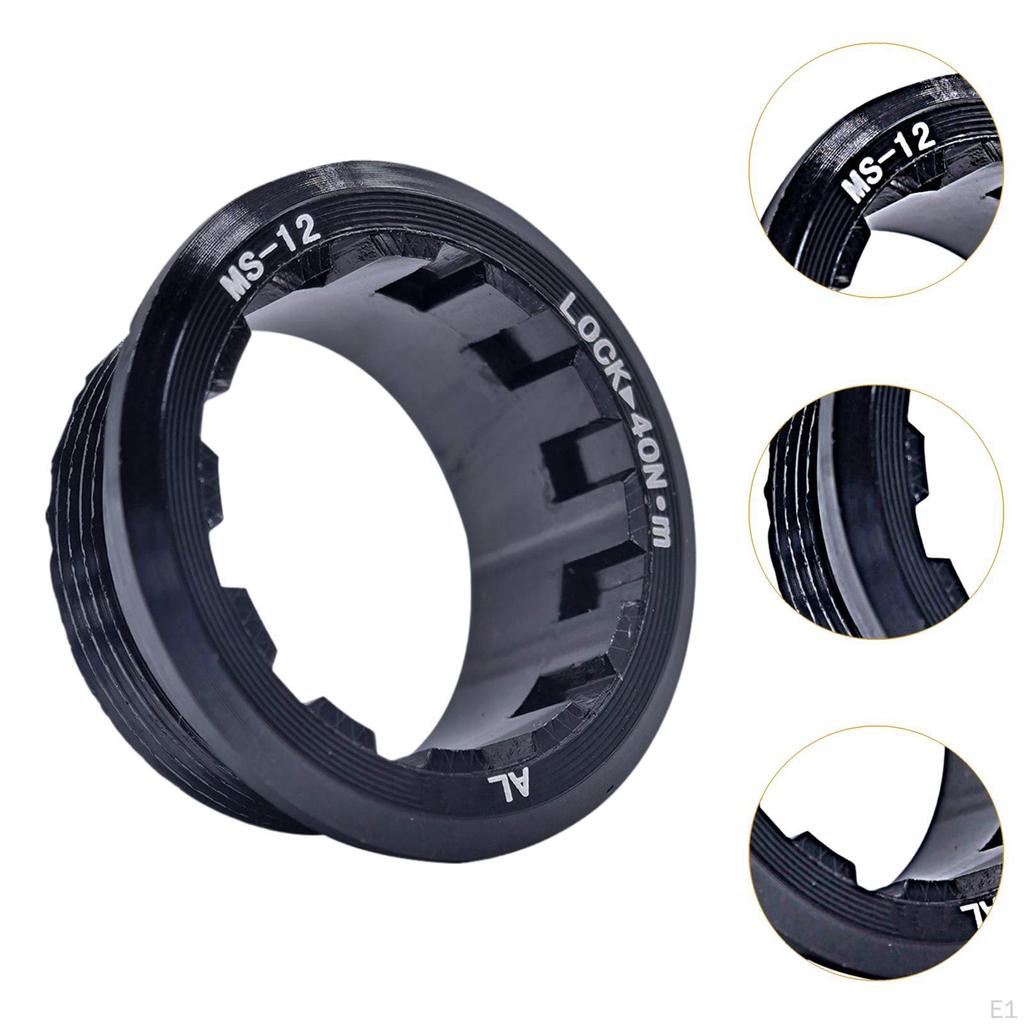 Bicycle Flywheel Cover Cassette Aluminum Alloy Part Sturdy High Strength Caste Lockring