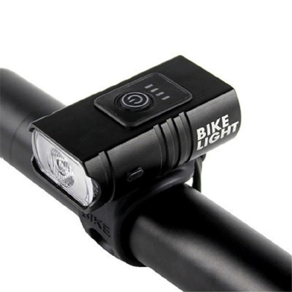 Алюминиевый сплав T6 Двойной светодиодный велосипедный фонарь, USB-перезаряжаемый, Индикатор батареи, Высокий/Низкий луч, Предупреждающий свет для горного велосипеда