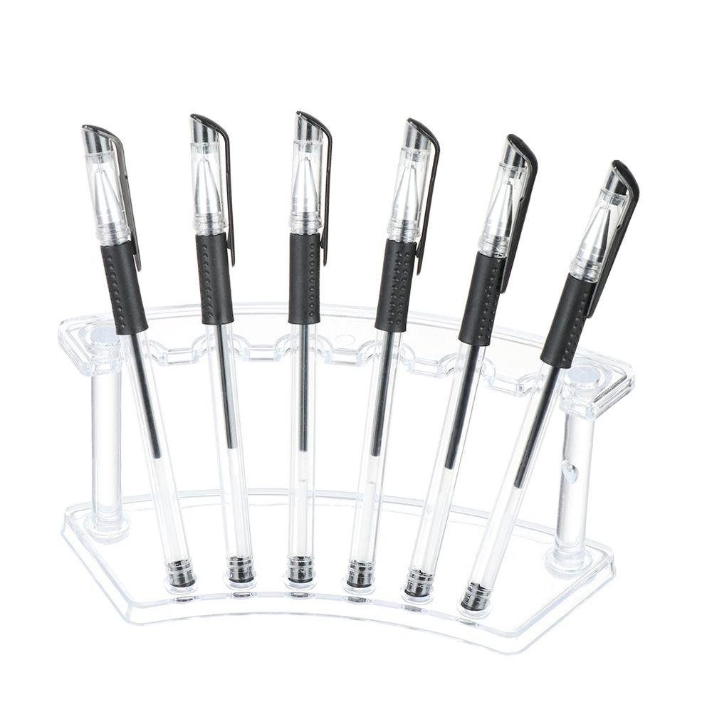 Акриловый держатель для ручек, подставка для кистей для макияжа, органайзер, держатель, 6/12 слотов, кисть для ногтей, стойка для авторучек для бровей, дисплей