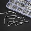 Cotter Pins, 15 Sizes, Set of 420, Clips, Cotter Pins, 304 Stainless Steel, for Automotive, Motorcycle Maintenance, Machinery, and More, Many Small Si