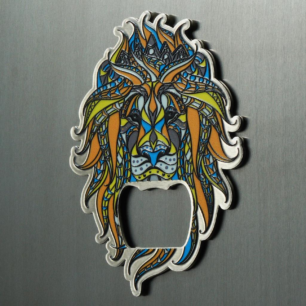 KADAX Otwieracz Stalowy Do Butelek Napojów Kapsli Lew