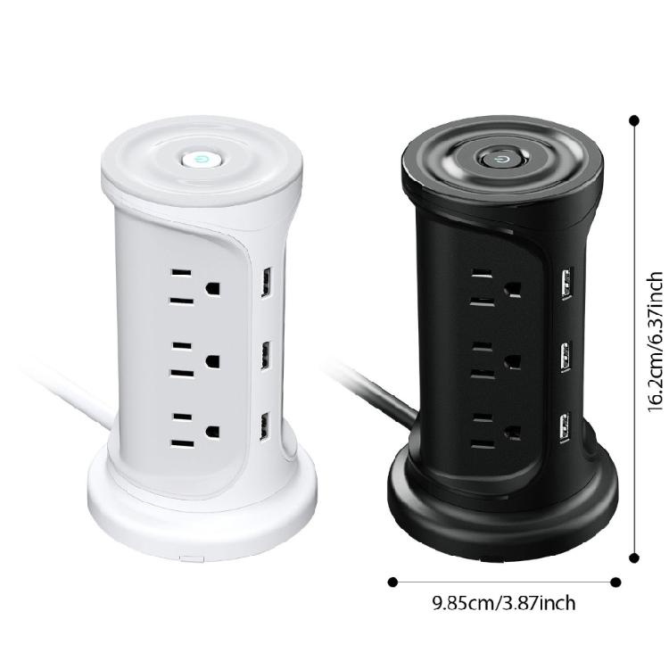 Зарядное устройство на 15 устройств с 12 розетками и 3 USB-выпрямителями, компактное и легкое в транспортировке