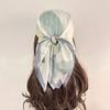70cm Fresh Lotus Silk Scarf Women's Imitation Silk Fresh and Elegant Printed Scarf Thin Spring Summer and Autumn Shawl Headscarf