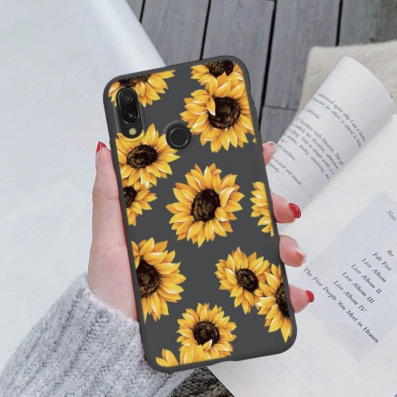 Redmi Note 7 Pro 7S Funda Rainbow Heart Vintage Flowers Leaves Чехол для телефона Мягкий силиконовый чехол-бампер для Xiaomi Redmi Note 7 Противоударная защитная сумка
