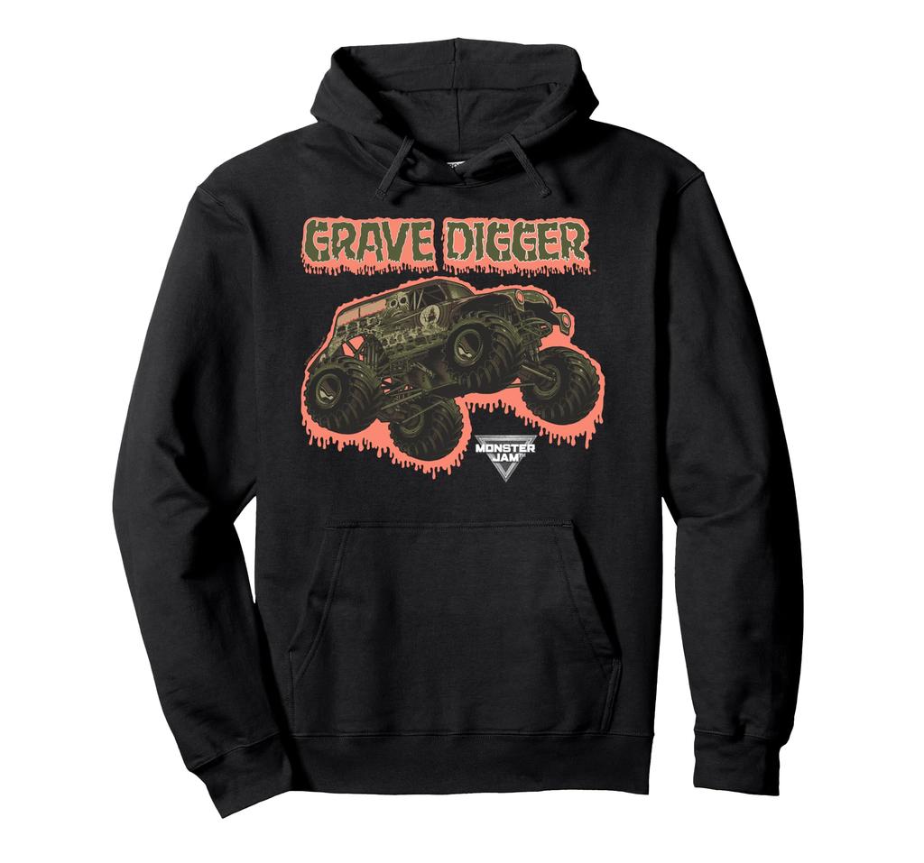 Monster Jam Camo Grave Digger Monster Truck Motorsports Hoodie