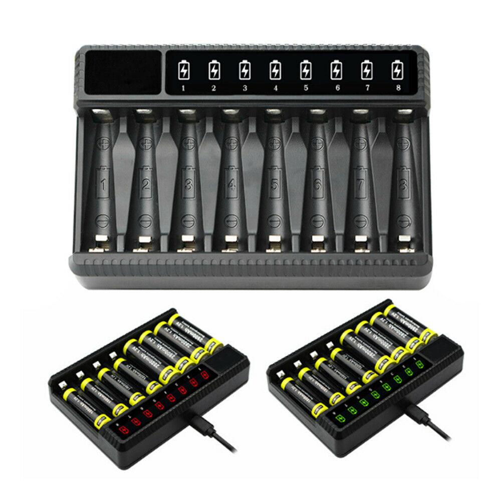 Rechargeable Batteries Independent Slot for AA/AAA Fast Charger Chargers Battery Charger Charging