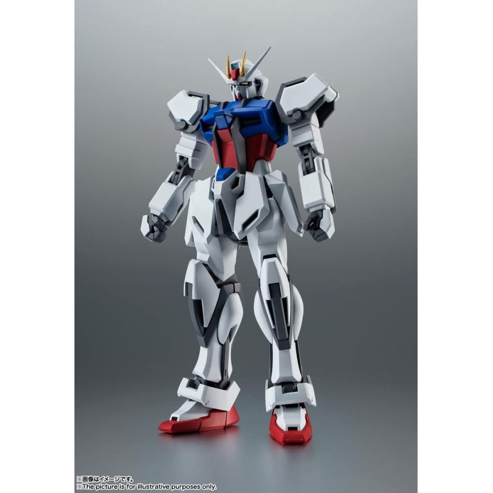 ROBOT Spirits SIDE MS Mobile Suit Gundam SEED GAT-X105 Strike Gundam ver. АНИМЕ. (Версия для перепродажи) приблизительно. Подвижная фигура толщиной 125 мм, окрашенная из ПВХ и АБС-пластика