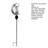Solar Garden Light, Butterfly Fairy Moon Figurine Stake Light, Outdoor Waterproof Solar Powered Pathway Light for Patio, Lawn, Yard Decor
