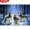 5D Diamond Painting Full Drill Wolf DIY Diamond Embroidery Animal Home Decoration