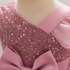 Luxury Baby Sequin Party Dress For Girl Christmas Toddler Layered Bow 1st Birthday Wedding Girl Dresses Formal Lace Baby Clothes