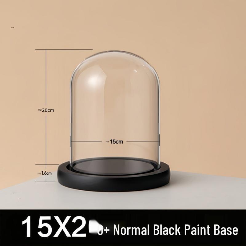 Eternal Flower Glass Dome: Modern Home Decor with Preserved Flowers and Handcrafted Figurine