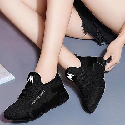 Женские сетчатые туфли на плоской подошве со шнуровкой, кроссовки, женская модная дышащая прогулочная повседневная обувь