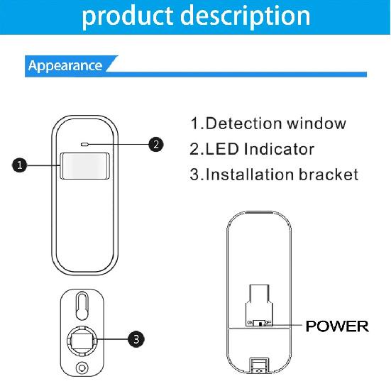 433MHz Motion Sensor Wireless Mini PIR Infrared Detector for Home Alarm System Burglar Security Alarm Kits Applicable PG103PG107