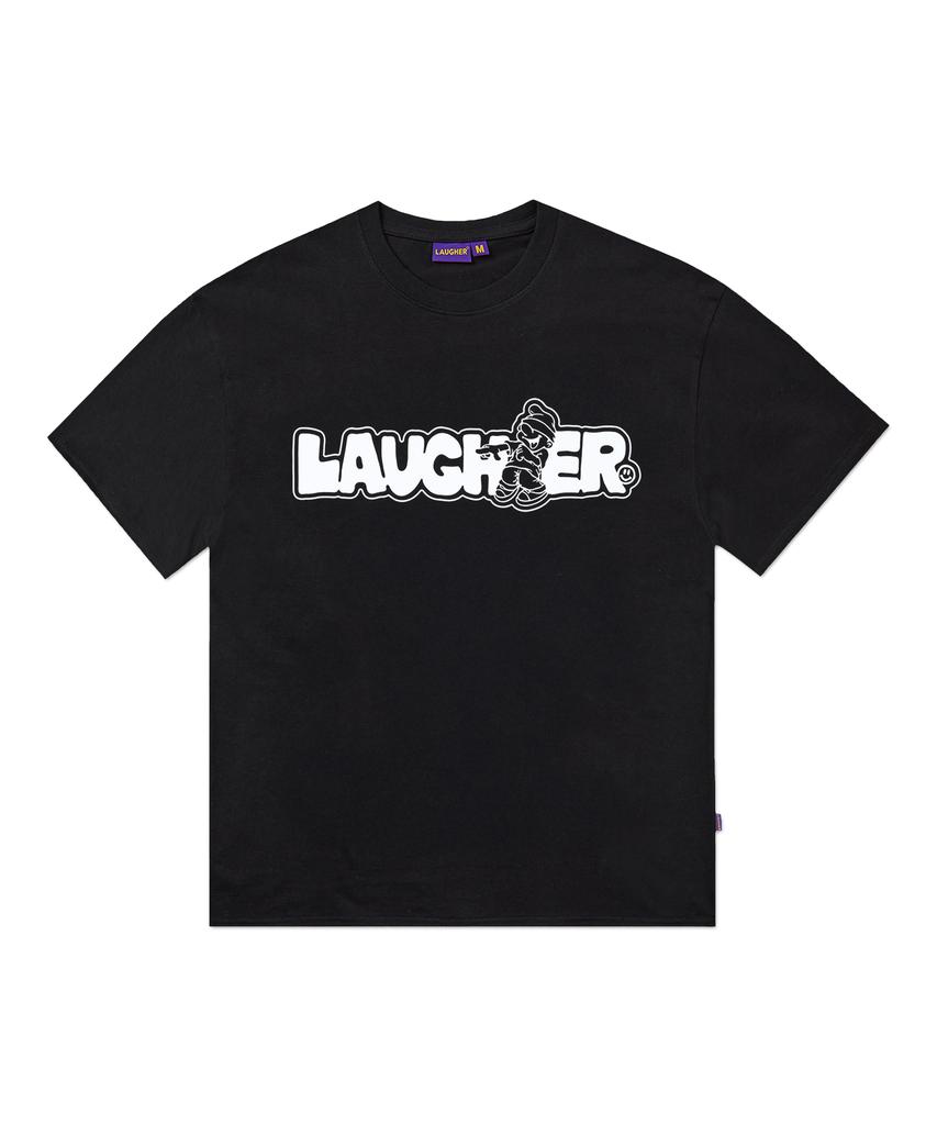 Футболка с логотипом LAUGHER - Черная