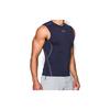 Under Armour Ua Regular Fit Дышащая компрессионная спортивная рубашка Мужская топы Темно-синяя 1257469-410
