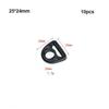 10pcs Black Durable Rope Adjustment Buckle 12~50mm Strap Webbing Buckle  Luggage Accessories