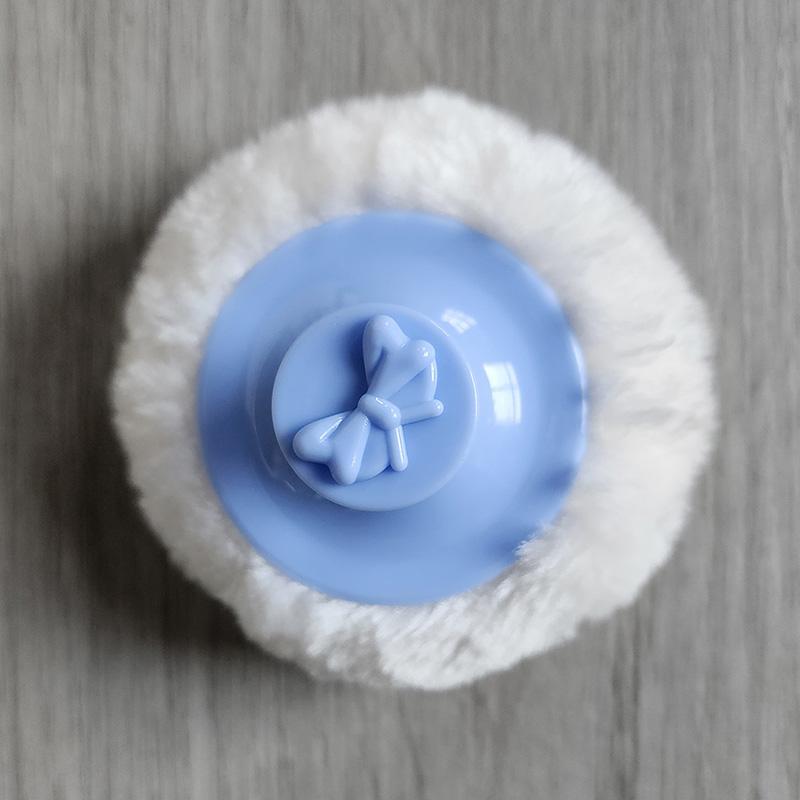 Пуховка для пудры с тальком, с коробкой, мягкая детская косметическая пудра для лица и тела, пудра с тальком, коробка, контейнер