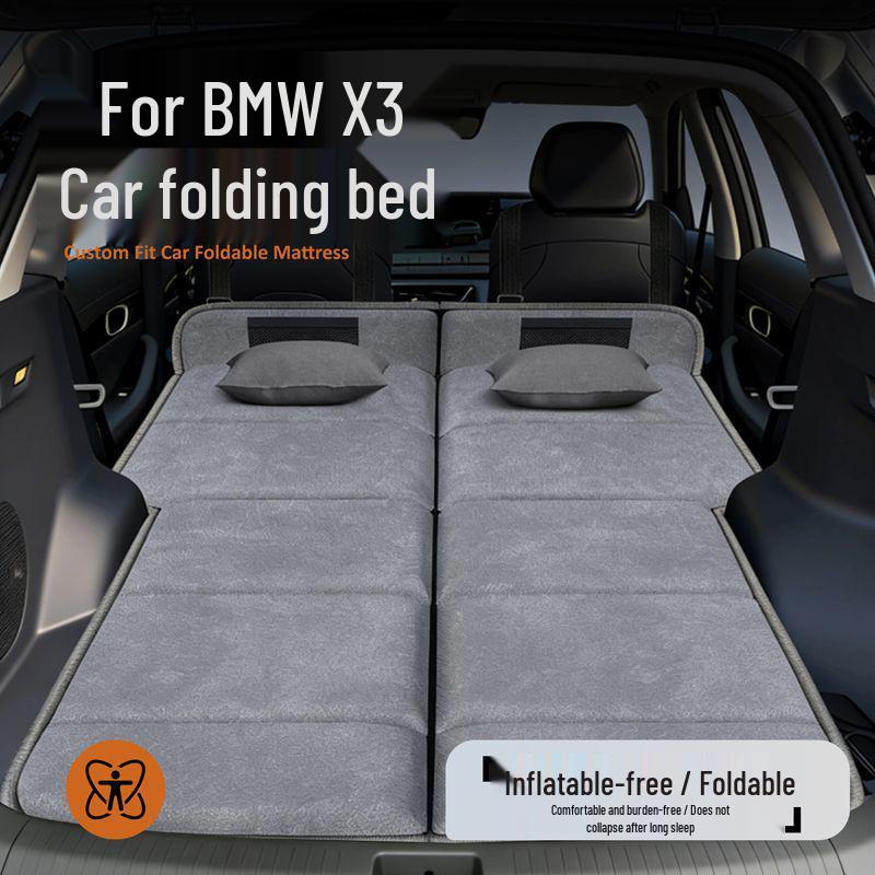 Car Bed Mattress for BMW X3 (25 Models) - Rear Row Trunk Sleeping Pad & Folding Extension Board